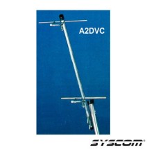 Syscom A2DVC A2DVC Antena para Televisión Tipo Dipolo para Canales del 7 al 13 y UHF.