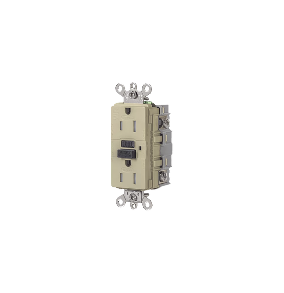 HUBBELL HUBGFSG5262I HUB-GFSG-5262I Contacto de Auto-verificación GFCI de 15 A 125 V