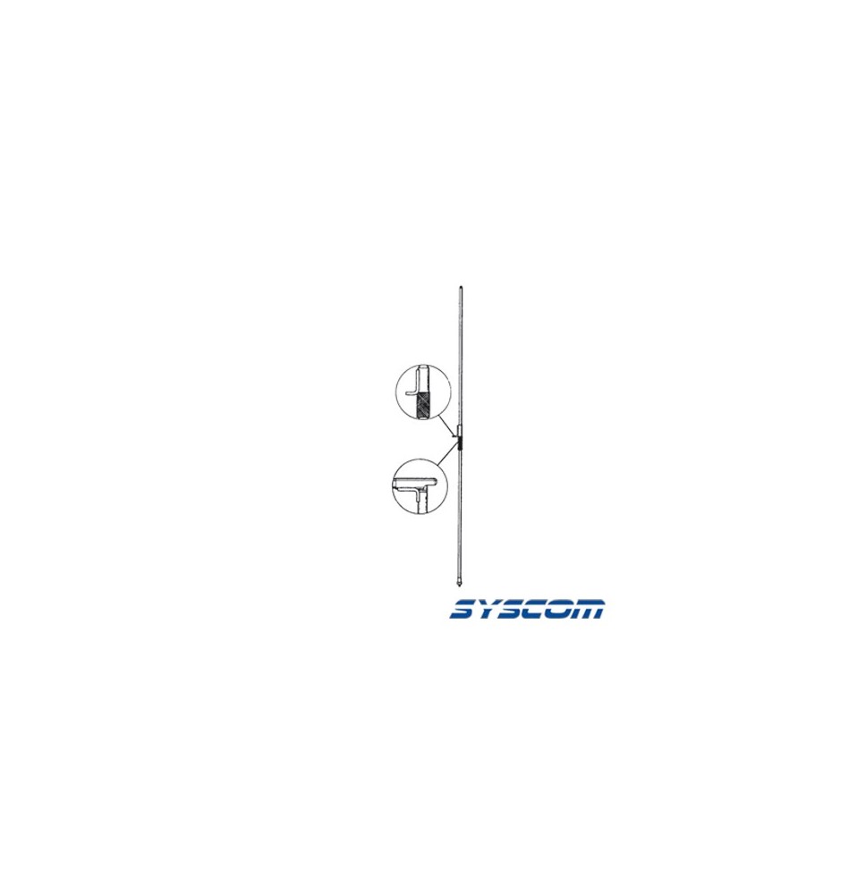 HUSTLER MO1 MO-1 Mástil HF para Resonadores Hustler Serie RM Longitud 54  (137 cm) Pl