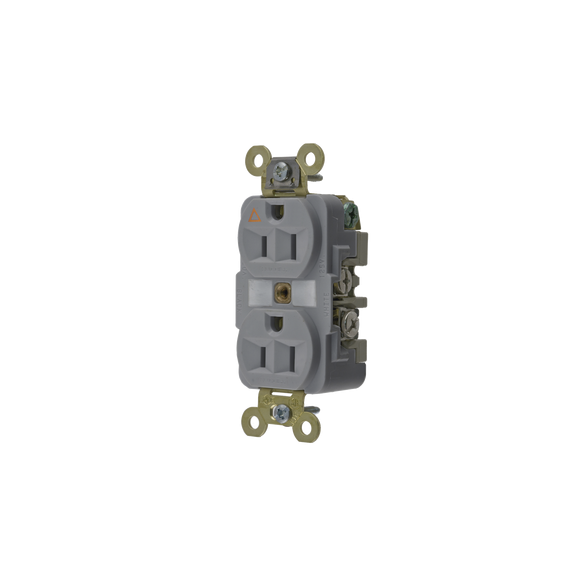 HUBBELL HUBIG5262GY HUB-IG-5262GY Contacto Dúplex Conexión a Tierra Aislada 15A 125V/