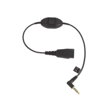 JABRA MOBILEQD35MMS MOBILE-QD-35MM-S Jabra Cord QD a conector de 3.5 mm con Push-to-T