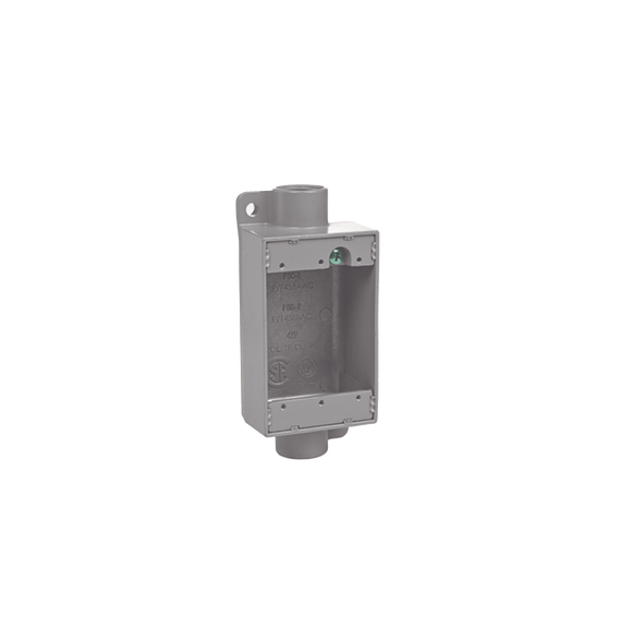 HUBBELL HUBFSC1 HUB-FSC-1 Caja Rectangular Tipo FSC de Aluminio libre de Cobre de 1/2