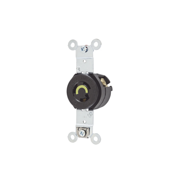 HUBBELL HUBHBL4710 HUB-HBL-4710 Receptáculo Sencillo de Media Vuelta/ 15 A 125 V CA /