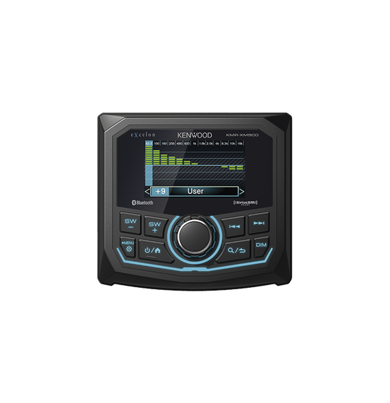 JVC KENWOOD KMRXM500 KMR-XM500 Estéreo marino sumergible IP66 con pantalla de 2.7 pul