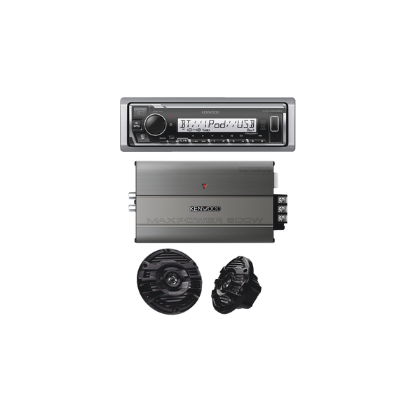 JVC KENWOOD KEA41653MRB KEA4/1653MRB Kit de estéreo con Bluetooth KMR-M332BT | Amplif
