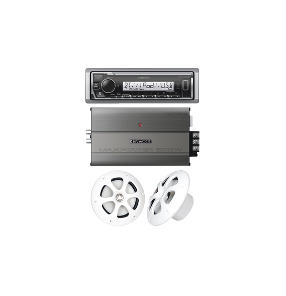 JVC KENWOOD KEA41613MRW KEA4/1613MRW Kit de estereo con Bluetooth KMR-M332BT | Amplif