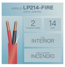 LINKEDPRO LP214FIRE LP214-FIRE Alambre de Alarma contra Incendios - Bobina de 305 Met