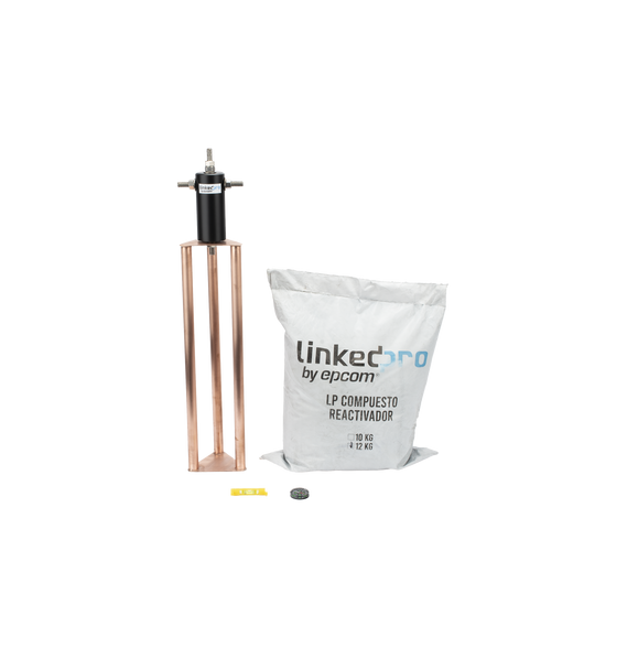 LINKEDPRO BY EPCOM LPGROUND60A LP-GROUND-60A Electrodo de Cobre para Corriente Máxima