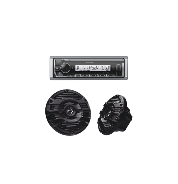 JVC KENWOOD KE1653MRB KE/1653MRB Kit de estéreo con Bluetooth KMR-M332BT | más Par de
