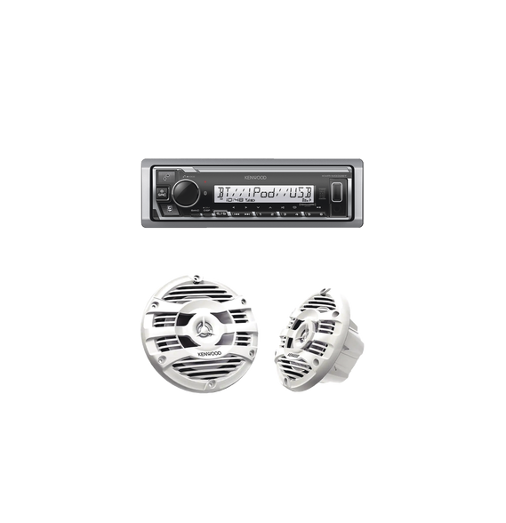 JVC KENWOOD KE1653MRW KE/1653MRW Kit de estéreo con Bluetooth KMR-M332BT | más Par de