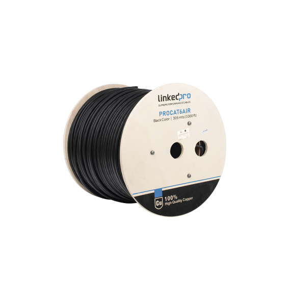 LINKEDPRO BY EPCOM PROCAT6AIR PRO-CAT-6-AIR Bobina de cable FTP con Mensajero de Acer