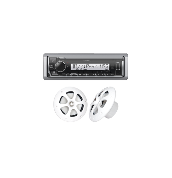 JVC KENWOOD KE1613MRW KE/1613MRW Kit de estéreo con Bluetooth KMR-M332BT | más Par de