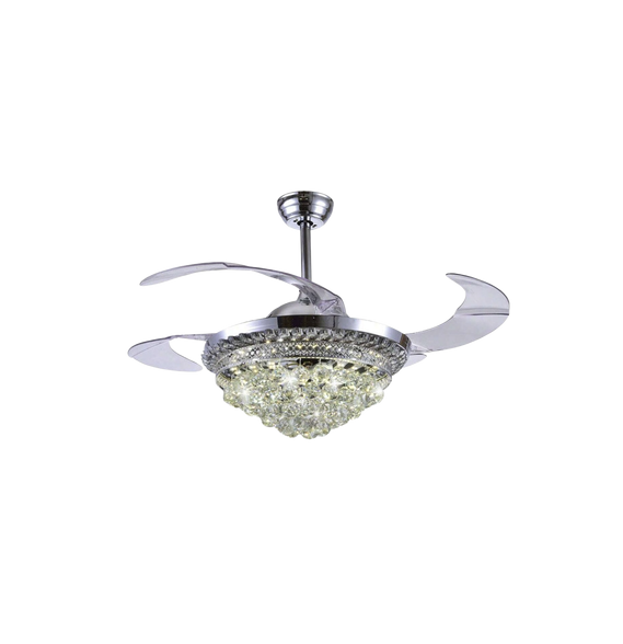 JWJ JLV041 JLV-041 Ventilador de Techo con Luminario LED de 110 V CA 50/60 Hz / 88 W