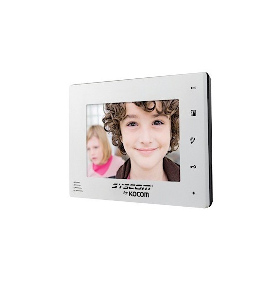KOCOM KCVD372MW KCV-D372-MW Monitor Adicional en Color Blanco