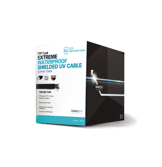 LINKEDPRO BY EPCOM PROCAT6EXTLITE PRO-CAT-6-EXT-LITE Bobina de cable 305 Metros Cat6+