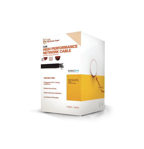 LINKEDPRO BY EPCOM PROCAT6PLUS PRO-CAT-6-PLUS Bobina de cable de 305 metros Cat6+ CM