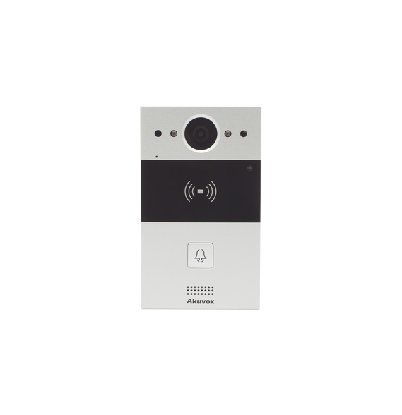 AKUVOX R20A R20A Videoportero de 1 Botón / Lector de Tarjetas MIFARE y PROX EM / Noti