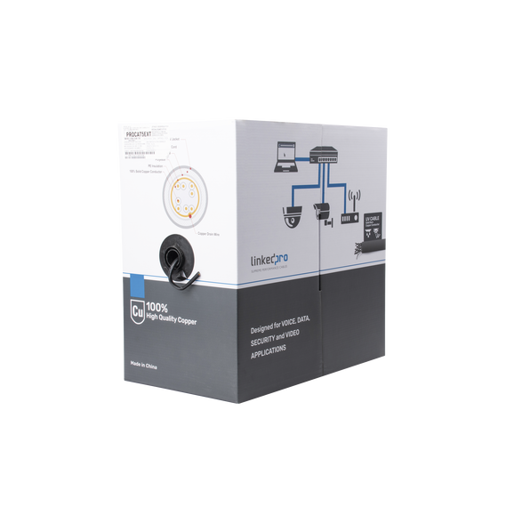 LINKEDPRO BY EPCOM PROCAT5EXT PRO-CAT-5-EXT Bobina de cable de 305 m Cat5e  FTP blind