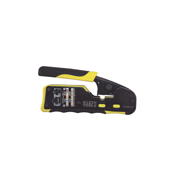KLEIN TOOLS VDV226110 VDV226-110 Ponchadora/Pelacables/Cortacables con Matraca para C