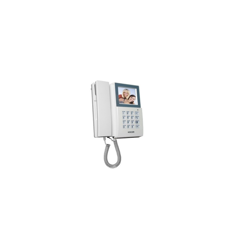 KOCOM KCV340M KCV-340-M Monitor adicional con auricular y funcion de telefono integra