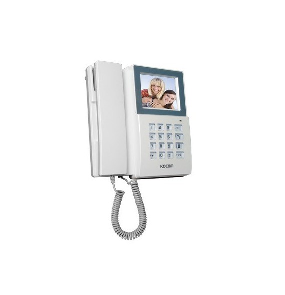 KOCOM KCV340M KCV-340-M Monitor adicional con auricular y funcion de telefono integra