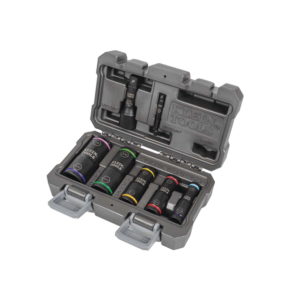 KLEIN TOOLS 66070 66070 Juego de Dados de Impacto de 7 piezas Medidas 3/8 x 7/16  1/