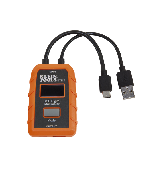 KLEIN TOOLS ET920 ET-920 Multímetro digital USB para USB-A y USB-C.
