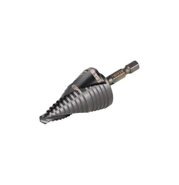 KLEIN TOOLS QRST11 QRST11 Broca Escalonada 12 en 1 de Liberación Rápida Acanaladura e