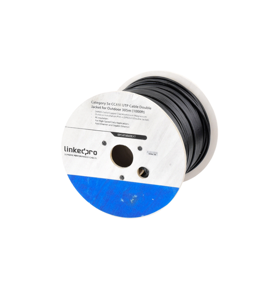 LINKEDPRO BY EPCOM EPCAT5EV2EXT EP-CAT-5E-V2-EXT Bobina de cable de 305 m (1000 ft) C