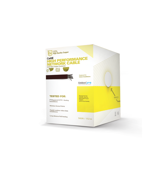 LINKEDPRO BY EPCOM PROCAT5EW500 PRO-CAT-5E-W/500 Cable Cat5e de alto rendimiento cert