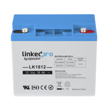 LINKEDPRO BY EPCOM LK1812 LK1812 Batería 12 Vcc / 18 Ah / UL / Tecnología AGM-VRLA /