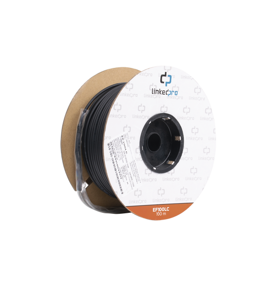 LINKEDPRO BY EPCOM EF100LC EF-100-LC Carrete de Fibra Óptica Monomodo con Conectores