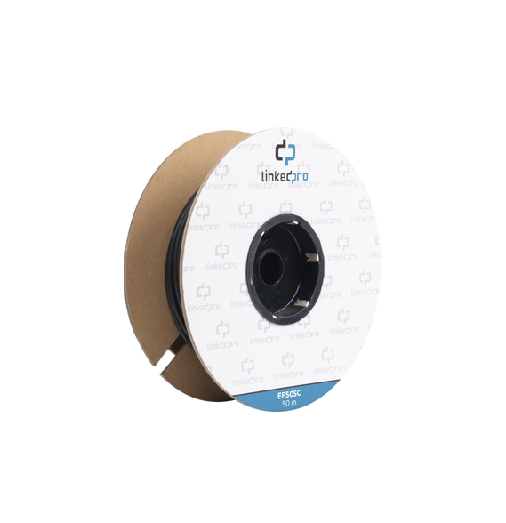 LINKEDPRO BY EPCOM EF50SC EF-50-SC Carrete de Fibra Óptica Monomodo con Conectores SC