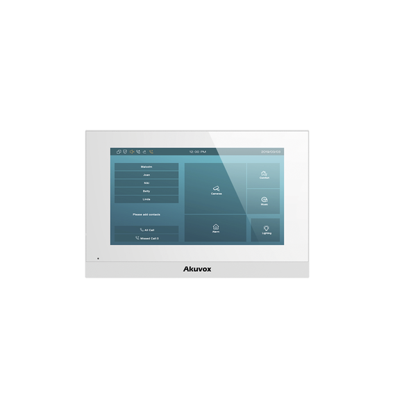 AKUVOX C313W C313W Monitor Linux / Pantalla Touch de 7 Pulgadas / SIP / POE / WIFI /