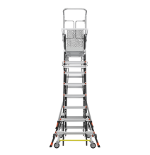 Little Giant Ladder Systems CAGE8FT CAGE-8-FT Escalera de Fibra de Vidrio con Jaula y Little Giant Ladder Systems CAGE8FT CAGE-8-FT Escalera de Fibra de Vidrio con Jaula y