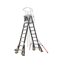 Little Giant Ladder Systems CAGE8FTR CAGE8FTR Escalera de Fibra de Vidrio con Jaula d