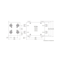 MICROLAB CM141E CM-141E Combinador Hibrido 4x4 617-5925 MHz 100W -161dBc 4.3-10 IP67