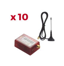 M2M SERVICES KIT10MN01 KIT10MN01 KIt de 10 Comunicadores de Alarma MN01LTEM con Anten