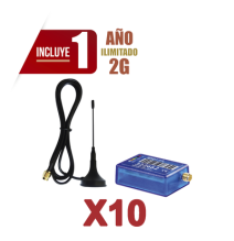 M2M SERVICES KIT10MINI012G KIT10MINI012G KIt de 10 Comunicadores de Alarma MINI012G c