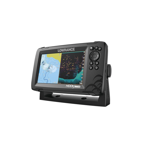 LOWRANCE 00015520001 000-15520-001 HOOK REVEAL 7 FISHFINDER Tripleshot con CHIRP Side