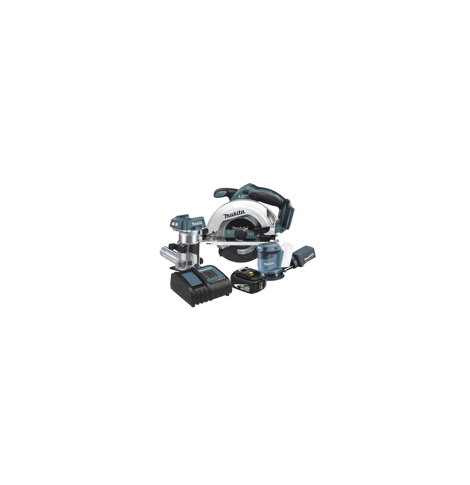 MAKITA DLX3165ST DLX3165ST Kit Inalámbrico De Carpintería Sierra Circular + Router In