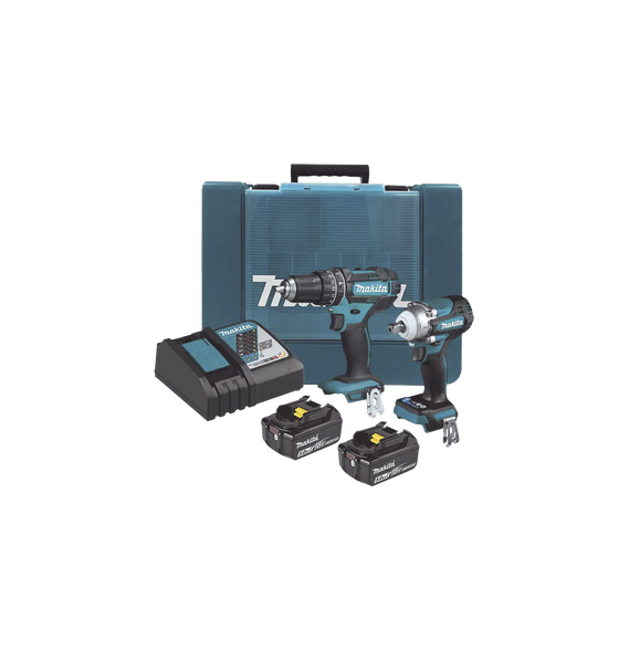 MAKITA DLX2500T DLX2500T Kit de Rotomartillo Atornillador DHP482 + Atornillador de Im
