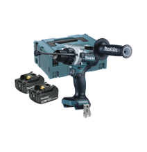 MAKITA DHP486RTJ DHP-486-RTJ Taladro combinado BL 18 V LXT 5.0 Ah 130 Nm. Incluye 2 b