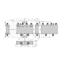 MICROLAB BK745E BK-745E DIPLEXOR Dual PCS/AWS+WCS 100W -161dBc 4.3-10 IP67 .