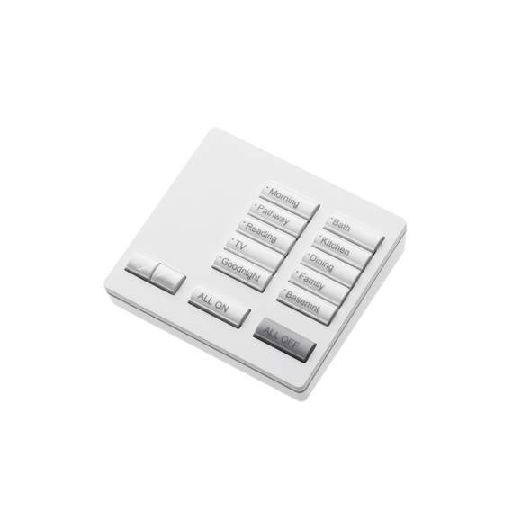 LUTRON ELECTRONICS RRT10RLSW RRT10RLSW Botonera de Sobremesa Portátil SeeTouch 10 Bot