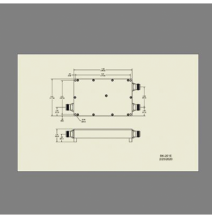 MICROLAB BK201E BK-201E DIPLEXOR 617-960/1695-2700MHz 250W -161dBc 4.3-10 IP67 .