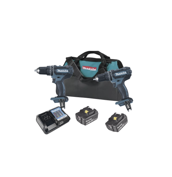 MAKITA DLX2501S DLX2501S KIT (DHP482Z Rotom..+ DTW181Z Pistola Impacto) 2 Baterías de
