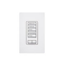 LUTRON ELECTRONICS RRDHN5BRLWH RRDHN5BRLWH (RadioRA2) Botonera 5 botones hibrida requ