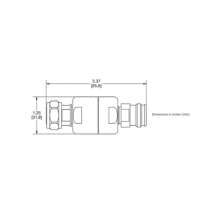 MICROLAB HR26E HR-26E BLOQUEADOR DE DC 250-6000MHz 500W/3kV -161dBc 4.3-10 IP65 .