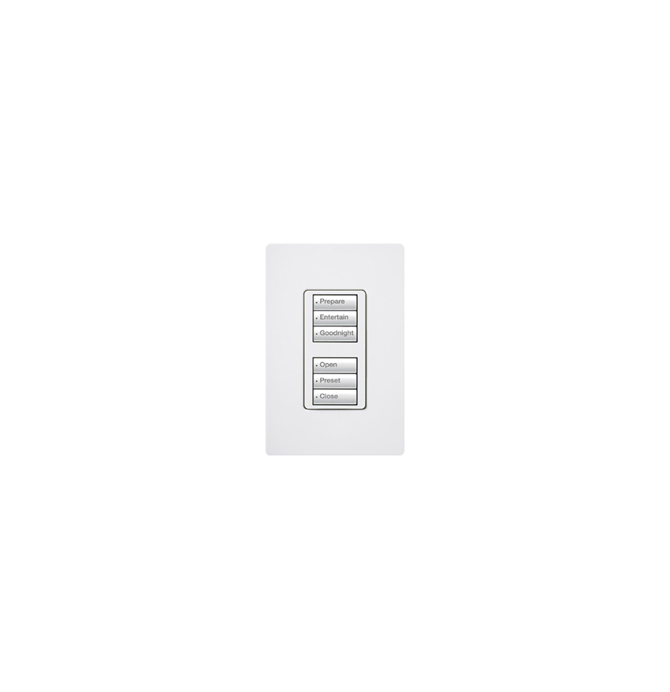 LUTRON ELECTRONICS RRDW3BDWH RRDW3BDWH Botonera con 6 botones 3 para switch on/off y